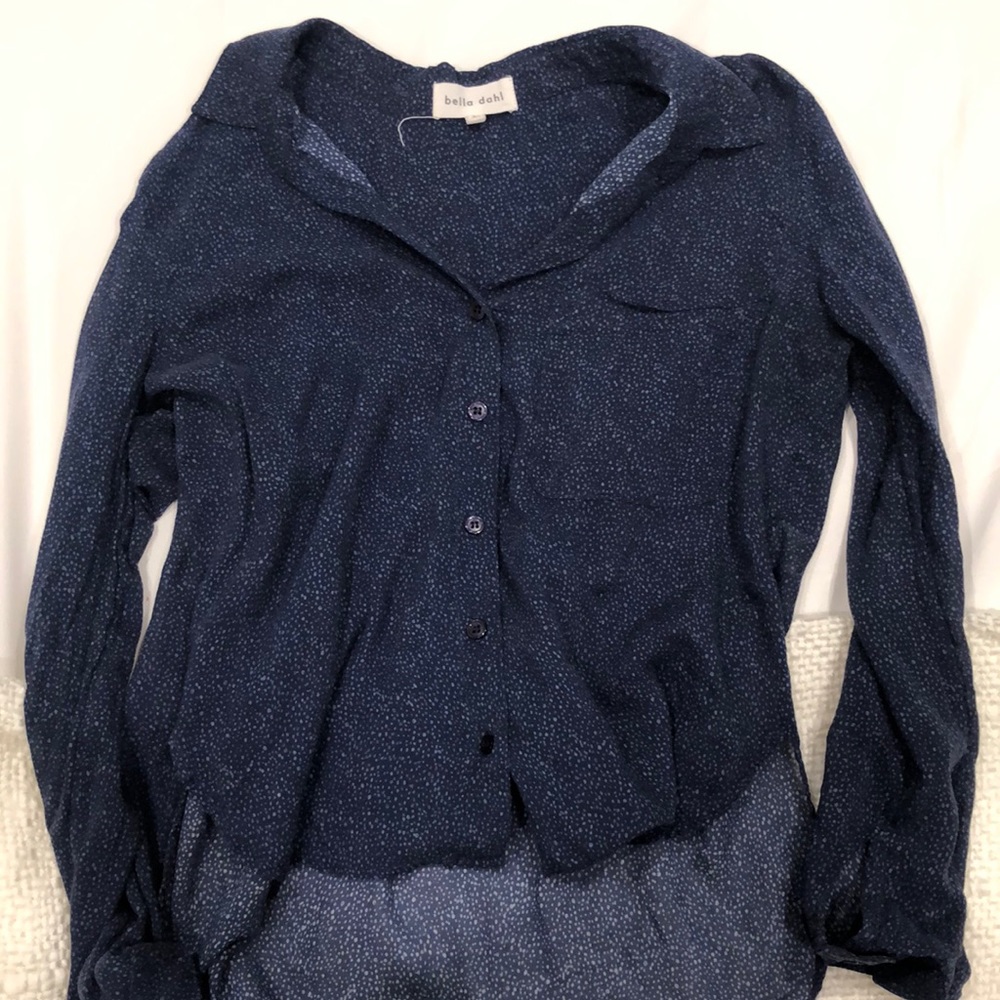 Bella Dahl high low button up blouse